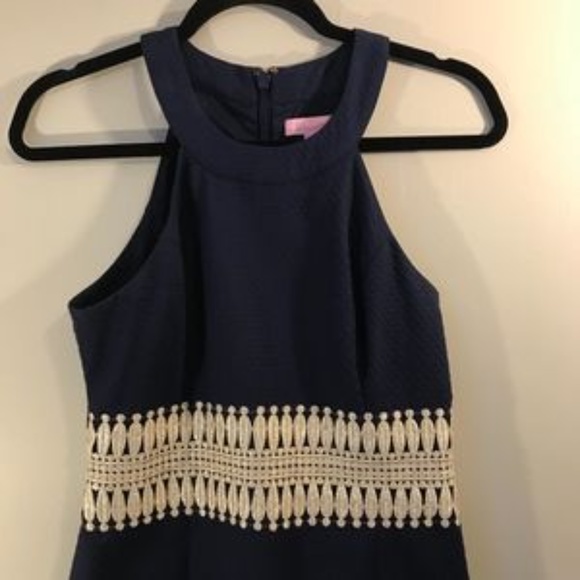Navy Lilly Pulitzer Ashyln Shift Dress (Size 0) - Picture 2 of 4